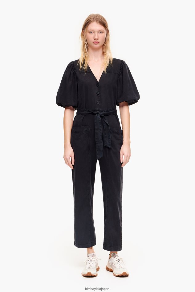 BIMBA Y LOLA｜デニム 胸元お洒落 美シルエット ジャンプスーツ ジャンプスーツ : Bimba Y Lola 日本 | Bimba Y Lola 財布発売中