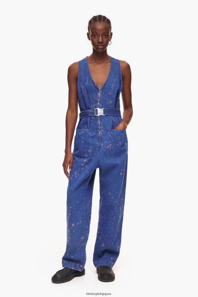 BIMBA Y LOLA|デニム 胸元お洒落 美シルエット ジャンプスーツ ジャンプスーツ : Bimba Y Lola 日本 | Bimba Y Lola 財布発売中