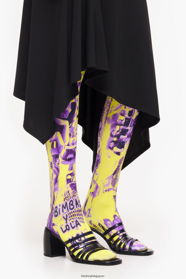 フットウェアー Bimba Y Lola レザーヒールサンダル 黒 6BZ0X0575