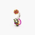 アクセサリー Bimba Y Lola エナメルピースフープイヤリング 多色 6BZ0X0674