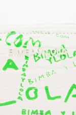 アクセサリー Bimba Y Lola クロコダイルプリント フラップ財布 白 6BZ0X01043 - 画像 (2)