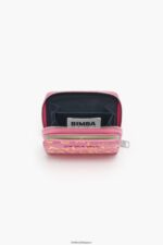 アクセサリー Bimba Y Lola クロコダイルプリント フラップ財布 ピンク 6BZ0X01044 - 画像 (3)