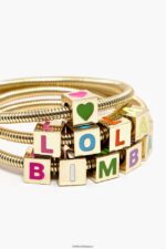 アクセサリー Bimba Y Lola コイルチェーンロゴブレスレット ゴールデン 6BZ0X0662 - 画像 (3)