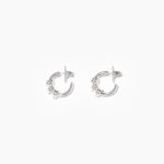アクセサリー Bimba Y Lola スパイラルミニフープイヤリング 銀 6BZ0X0816