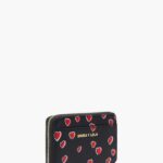 アクセサリー Bimba Y Lola スモール ハーツ プリント レザー ハンドバッグ 黒 6BZ0X01013