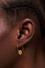 アクセサリー Bimba Y Lola スモールロゴフープイヤリング 黄金色と多色 6BZ0X0834 - 画像 (2)
