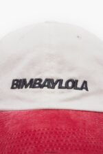 アクセサリー Bimba Y Lola ツートンカラーのコットンキャップ 白 6BZ0X0872 - 画像 (3)