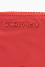 アクセサリー Bimba Y Lola ナイロンカーブ小銭入れ 赤 6BZ0X01064 - 画像 (4)