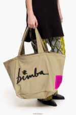 アクセサリー Bimba Y Lola ナイロンショッパーバッグ ベージュ 6BZ0X0122 - 画像 (2)