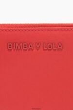 アクセサリー Bimba Y Lola ナイロンフラップ財布 赤 6BZ0X01057 - 画像 (4)