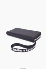 アクセサリー Bimba Y Lola ナイロンブックウォレット 黒 6BZ0X01133 - 画像 (2)