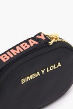 アクセサリー Bimba Y Lola ナイロン製オーバル小銭入れ 黒 6BZ0X01015 - 画像 (2)