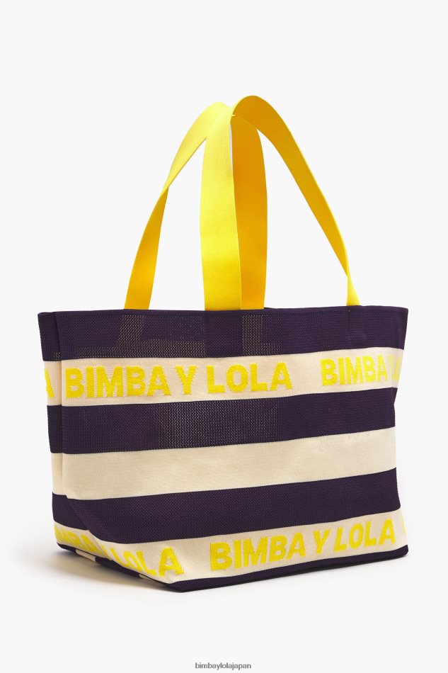 e382a2e382afe382bbe382b5e383aae383bc_bimba_y_lola_e3838be38383e38388e382b7e383a7e38383e38391e383bce38390e38383e382b0_e6b5b7e8.jpg アクセサリー Bimba Y Lola ニットショッパーバッグ 海軍 6BZ0X0127 - 画像 (1)
