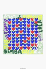 アクセサリー Bimba Y Lola ハーツ グラフィティ ロゴ スカーフ ミント 6BZ0X0613 - 画像 (2)