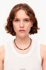 アクセサリー Bimba Y Lola ハートとクリスタルのショートネックレス ゴールデン 6BZ0X0789 - 画像 (2)