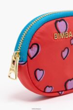 アクセサリー Bimba Y Lola ハートプリントの小銭入れ 楕円形の赤 6BZ0X01026 - 画像 (2)