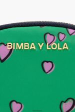 アクセサリー Bimba Y Lola ハートプリントの小銭入れ 楕円形の緑 6BZ0X01027 - 画像 (4)