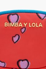アクセサリー Bimba Y Lola ハートプリントの小銭入れ 楕円形の赤 6BZ0X01026 - 画像 (4)