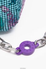 アクセサリー Bimba Y Lola バナナミックスメッシュ円筒袋 アクアマリン 6BZ0X0143 - 画像 (3)