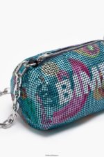 アクセサリー Bimba Y Lola バナナミックスメッシュ円筒袋 アクアマリン 6BZ0X0143 - 画像 (5)