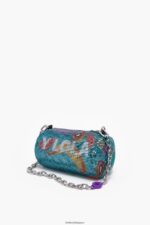 アクセサリー Bimba Y Lola バナナミックスメッシュ円筒袋 アクアマリン 6BZ0X0143 - 画像 (6)