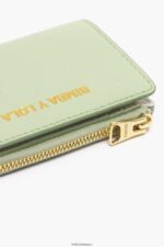 アクセサリー Bimba Y Lola パステルカラーのレザー製長方形財布 緑 6BZ0X0988 - 画像 (2)