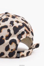 アクセサリー Bimba Y Lola ヒョウ柄 コットンキャップ 自然 6BZ0X0867 - 画像 (3)