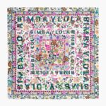 アクセサリー Bimba Y Lola フローラルロゴ スカーフ 白 6BZ0X0655