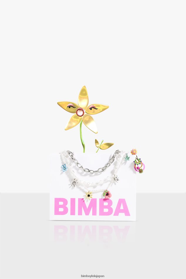 e382a2e382afe382bbe382b5e383aae383bc_bimba_y_lola_e3839ae383b3e38380e383b3e38388e382b9e38388e383a9e383b3e38389e3838de38383e3.jpg アクセサリー Bimba Y Lola ペンダントストランドネックレス 多色 6BZ0X0673 - 画像 (1)