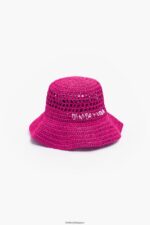 アクセサリー Bimba Y Lola ラフィアバケットハット ピンク 6BZ0X0854