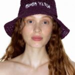 アクセサリー Bimba Y Lola ラフィアバケットハット 紫 6BZ0X01203