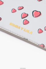 アクセサリー Bimba Y Lola レザースモールハートカードホルダー グレー 6BZ0X01005 - 画像 (2)