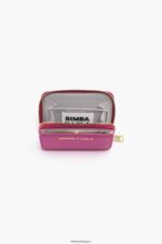 アクセサリー Bimba Y Lola レザーフラップ財布 フクシア 6BZ0X0998 - 画像 (3)