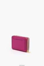 アクセサリー Bimba Y Lola レザーフラップ財布 フクシア 6BZ0X0998 - 画像 (5)