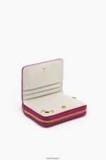 アクセサリー Bimba Y Lola レザーフラップ財布 フクシア 6BZ0X0998 - 画像 (6)