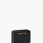 アクセサリー Bimba Y Lola レザーフラップ財布 黒 6BZ0X0985