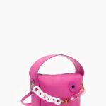 アクセサリー Bimba Y Lola レザーホーボーバッグ フクシア 6BZ0X058