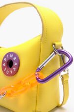 アクセサリー Bimba Y Lola レザーホーボーバッグ 黄色 6BZ0X057 - 画像 (5)