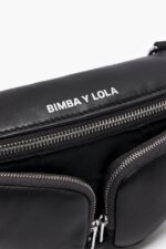 アクセサリー Bimba Y Lola レザーポケットウエストバッグ 黒 6BZ0X024 - 画像 (3)