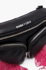 アクセサリー Bimba Y Lola レザーポケットウエストバッグ 黒 6BZ0X021 - 画像 (3)