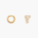 アクセサリー Bimba Y Lola レターミニフープイヤリング t 6BZ0X01168