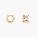 アクセサリー Bimba Y Lola レターミニフープイヤリング バツ 6BZ0X01172