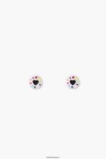 アクセサリー Bimba Y Lola ロゴハートイヤリング 銀 6BZ0X0694