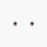アクセサリー Bimba Y Lola ロゴボタンピアス 黒 6BZ0X0826