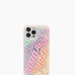 アクセサリー Bimba Y Lola ロゴ透明iPhone 14 Pro Maxケース 色とりどりの 6BZ0X0910