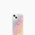 アクセサリー Bimba Y Lola ロゴ透明iPhone 14ケース 色とりどりの 6BZ0X0912
