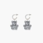 アクセサリー Bimba Y Lola ロングレジンテディベアイヤリング 銀 6BZ0X0797