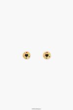 アクセサリー Bimba Y Lola 小さなロゴのハートのイヤリング ゴールデン 6BZ0X0695