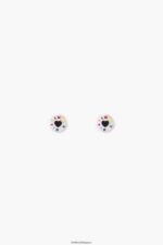 アクセサリー Bimba Y Lola 小さなロゴのハートのイヤリング 銀 6BZ0X0696