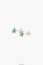 アクセサリー Bimba Y Lola 小さな星のイヤリング アクアマリン 6BZ0X0713 - 画像 (3)